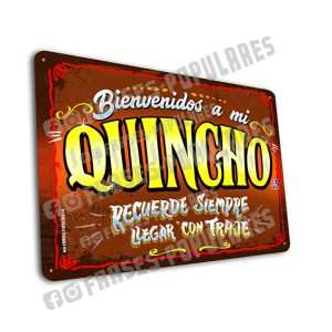 Quincho Traje (letrero color café)